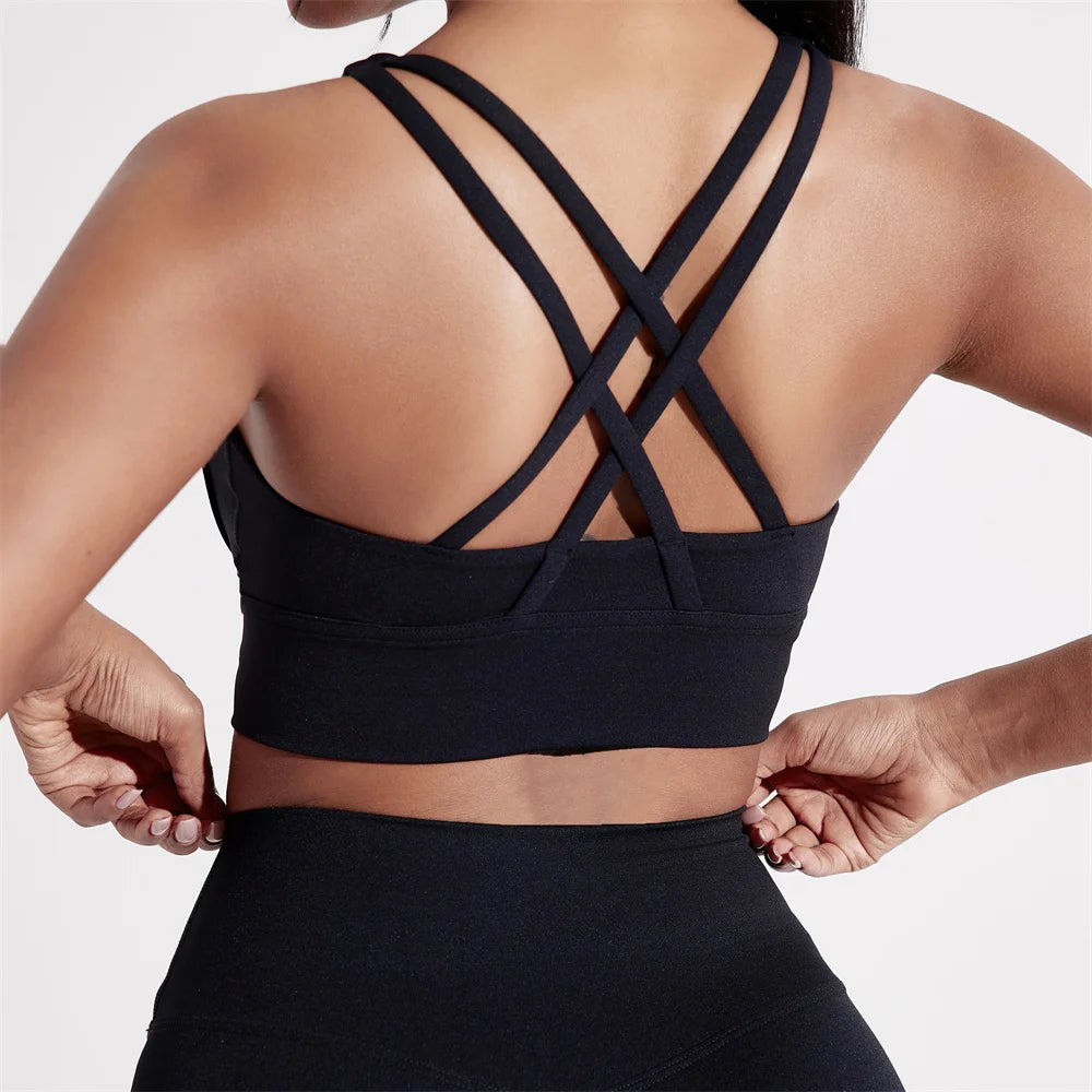 Lunence SculptSupport™ Cross Back Sports Bra
