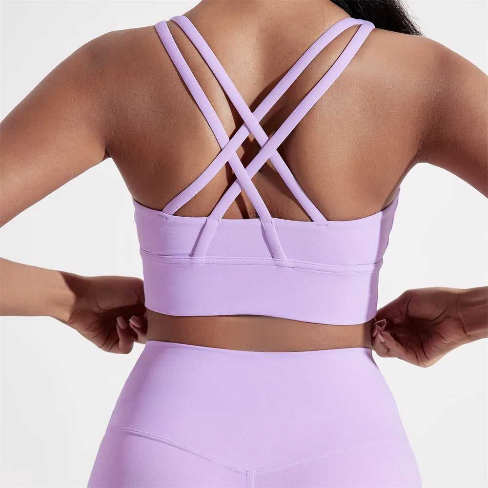 Lunence SculptSupport™ Cross Back Sports Bra